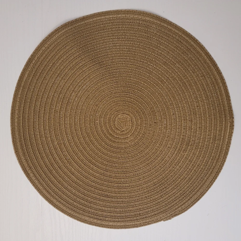 Set Of 4 Round Woven Braided Placemats 15